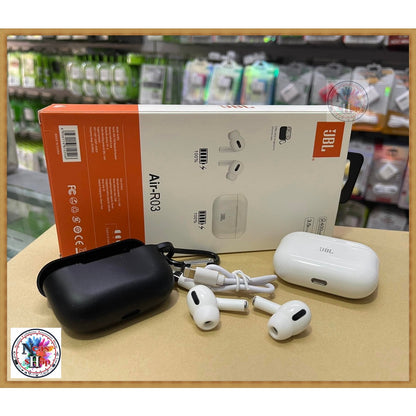 JBL Air R03 TWS Premium Quality AirPods True Wireless Earbuds Airpods Pro With Pouch