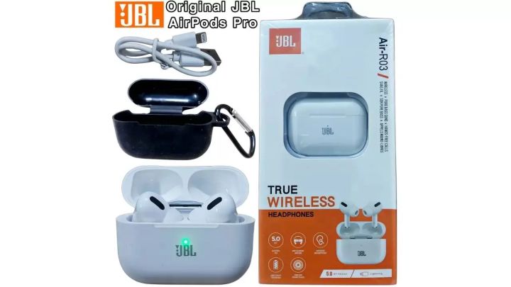 JBL Air R03 TWS Premium Quality AirPods True Wireless Earbuds Airpods Pro With Pouch